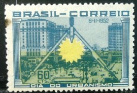 Selo postal comemorativo do Brasil de 1951 - C 287 N