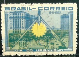 Selo postal comemorativo do Brasil de 1951 - C 287 U