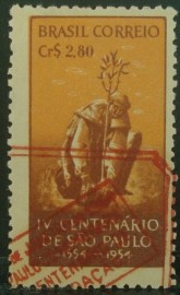Selo postal comemorativo do Brasil de 1953 - C 293 MCC