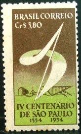 Selo postal comemorativo do Brasil de 1953 - C 294 N