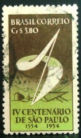 Selo postal comemorativo do Brasil de 1953 - C 294 U