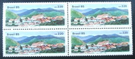 Quadra postal do Brasil de 1985 Ouro Preto