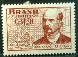 Selo postal do Brasil de 1953 Aarão Reis- C 298 N