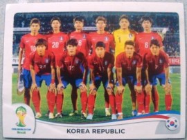 Figurinha nº 622 - Seleção da Coréia do Sul