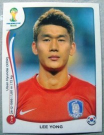 Figurinha 629  - Lee Yong zagueiro da Seleção da Coréia