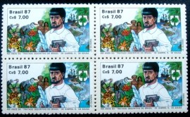Quadra de selos postais do Brasil de 1988 Gabriel Soares de Souza