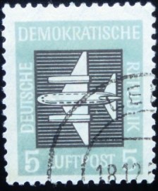 Selo postal Alemanha de 1957 Airmail 5