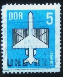 Selo postal Alemanha de 1983 Aeroplane and Envelope 5