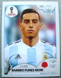 Figurinha nº 280 - Seleção da Argentina - Ramiro Mori