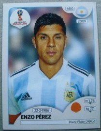 Figurinha nº 282 - Seleção da Argentina - Enzo Perez