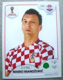 Figurinha nº 330 - Seleção da Croácia - Mario Mandžukić