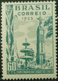 Selo postal do Brasil de 1953 Crato