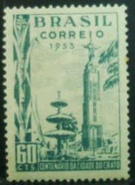 Selo postal do Brasil de 1953 Crato N