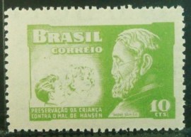 Selo posttal Comemorativo do Brasil de 1953 - Padre Damião H2