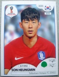 Figurinha nº 508 - Copa do Mundo Fifa 2018 -  Son Heung-min, em coreano 손흥민