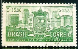 Selo postal Comemorativo do Brasil de 1954 - C 331 U