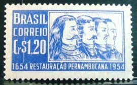 Selo postal Restauração Pernambucana de 1954