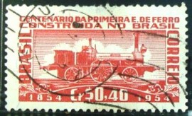 Selo postal Comemorativo do Brasil de 1954 - C 337 U