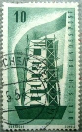 Selo postal da Alemanha de 1956 (C.E.P.T.) 10 - 748 U