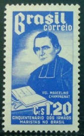 Selo postal Comemorativo do Brasil de 1954 - C 340 N