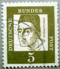 Selo postal da Alemanha de 1965 Albertus Magnus U yb