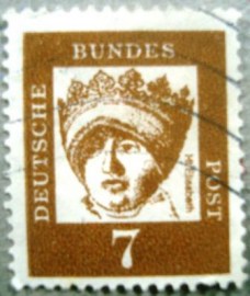 Selo postal da Alemanha de 1961 St. Elizabeth - 348 Uy