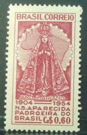 Selo postal Comemorativo do Brasil de 1954 - C 345 N