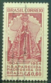 Selo postal Comemorativo do Brasil de 1954 - C 345 U