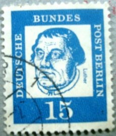 Selo postal da Alemanha de 1961 Martin Luther