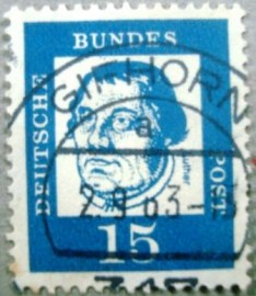 Selo postal da Alemanha de 1961 Martin Luther U