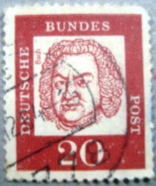 Selo postal da Alemanha de 1961 Johann Sebastian Bach - 352 Uy