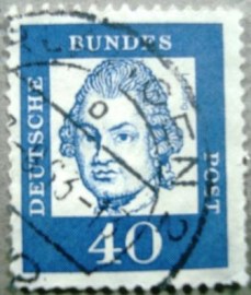 Selo postal da Alemanha de 1961 Gotthold Ephraim Lessing - 355 Uy
