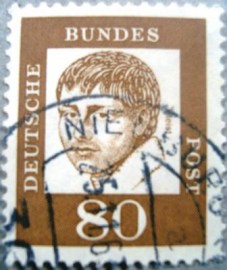 Selo postal da Alemanha Berlin de 1961 Heinrich von Kleist