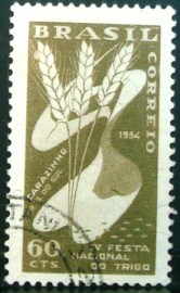 Selo postal Comemorativo do Brasil de 1954 - C 352 U
