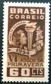 Selo postal de 1954 Jogos da Primavera - C 354 N
