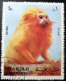 Selo postal de Sharjah de 1972 Golden Lion