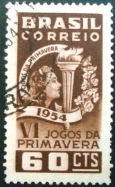 Selo postal de 1954 Jogos da Primavera - C 354 U