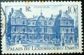 Selo postal da França 1946 The Luxembourg Palace