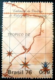 Selo Postal Comemorativo do Brasil de 1976 -