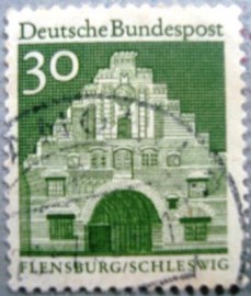 Selo postal da Alemanha de 1966 Norder Gate - 940 U
