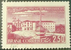 Selo postal Comemorativo do Brasil de 1957 - C 391 U