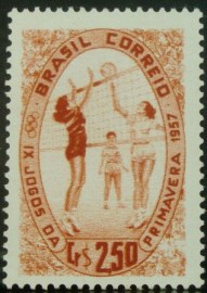 Selo postal de 1957 Jogos da Primavera