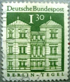 Selo postal da Alemanha de 1969 Tegel castle, Berlin - 950 U