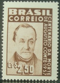 Selo postal de 1957 Augusto Conte