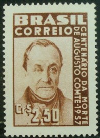 Selo postal de 1957 Augusto Conte - C 395 N
