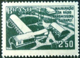 Selo postal de 1957 Estação de Sarapuí - C 397 N
