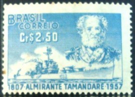 Selo postal de 1957 Almirante Tamandaré