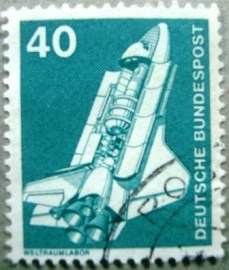 Selo postal da Alemanha de 1975 Space laboratory (Spacelab) - 1174 U