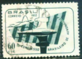Selo postal comemorativo do Brasil de 1955 - C  359 U