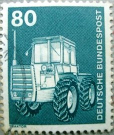 Selo postal da Alemanha de 1975 Tractor - 1178 U